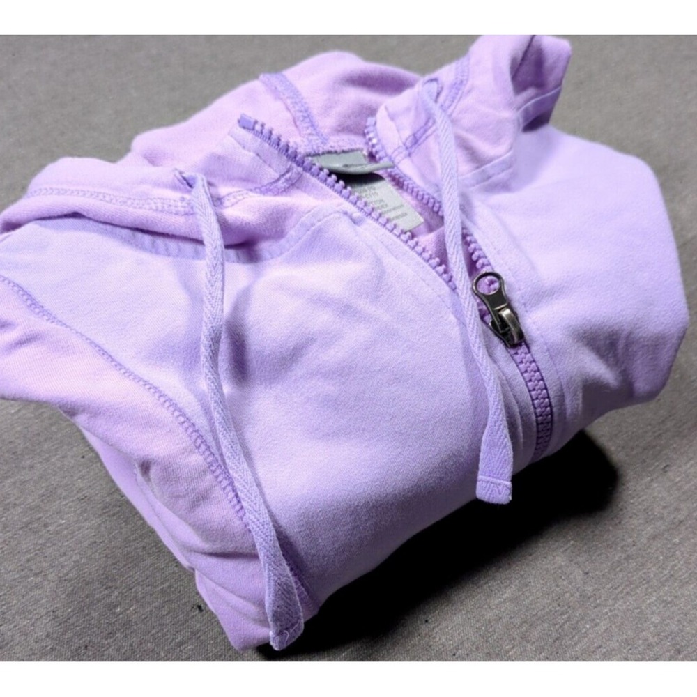 Vintage Champion C9 Lavender Full Zip Hoodie Soft Slim Fit Running Womens Size M